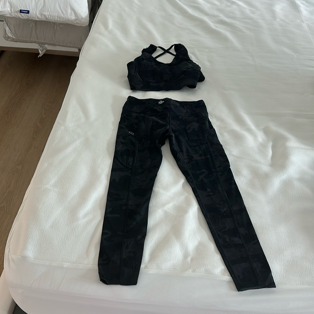Worn once honey athletics workout set